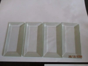 Leaded light clear bevels x 4 Measure 10 cm x 5 cm - Picture 1 of 1