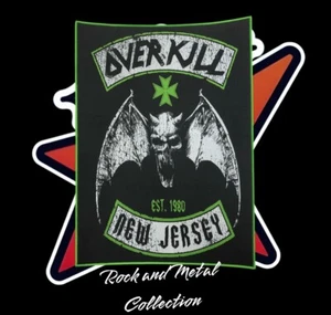 Overkill Exclusive Woven Back Patch Exodus Testament Metallica Slayer Megadeth - Picture 1 of 3