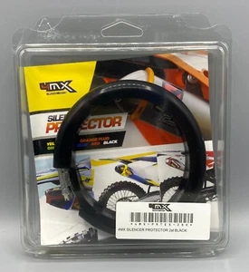 Anello di scarico moto, Racingprotector, protezione scarico, anello di protezione in silicone, nero, S - Foto 1 di 11