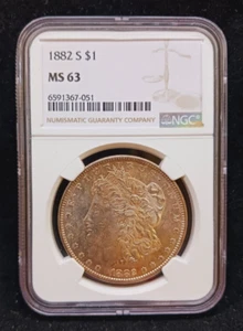 1882 S NGC MS63 Morgan Silver Dollar Coin - Picture 1 of 4