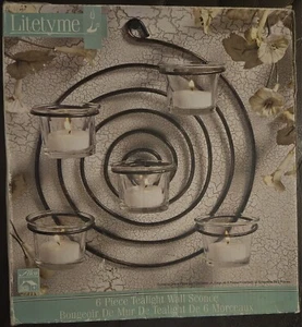 Litetyme 6 Piece Tealight Wall Sconce - Picture 1 of 5