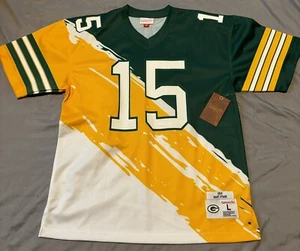 Mens Green Bay Packers Bart Starr Mitchell and Ness Jersey Size Large NWT Sharp! - Picture 1 of 17