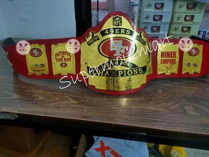 SF San Francisco 49ers Championship Belt American Football NFL Belt 2mm Brass - Picture 1 of 4