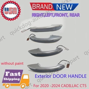 SET(4) EXTERIOR DOOR HANDLE FOR 20-2024 CADILLAC CT5 OEM 13535322 WITHOUT PAINT - Foto 1 di 11