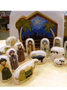 Orig. Set 18 Petei Krippenfiguren Tiere 18 Kt Ndlpt. Leinwände/Stichführungen - Bild 1 von 12