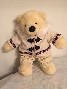 Soft 16" DAN DEE Collector's Choice Eskimo Teddy Bear Cream Animal Stuffed Plush - Picture 1 of 6