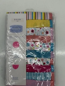 Trimfit Girls 100% Cotton Tagless Colorful Assorted Panties 10-Pack, S (4-6) - Picture 1 of 2