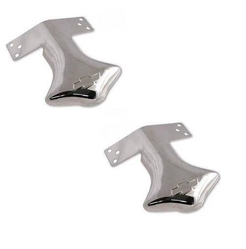 Chevy Bowtie Vintage Exhaust Tail Pipe Deflector Tip Cover Shield Hot Rat Rod Pr - Image 1 of 1