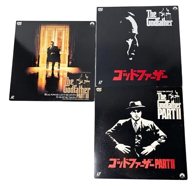 The Godfather I II III Laser Disc - Lot of 3, Japanese Version, Tested Working Foto 1 de 4