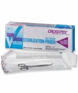 Crosstex Sure-Check Sterilization Pouches 7.5″ x 13″ 200 per box SCL2 - Picture 1 of 3