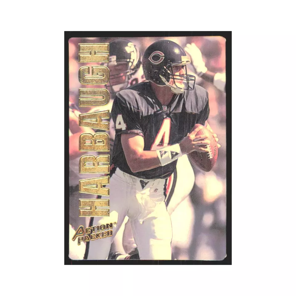 1993 Action Packed Jim Harbaugh Bears #7 - Image 1 of 3