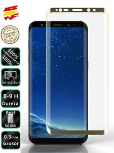 Protector Samsung Galaxy S9 Dorado Completo 3D Cristal Templado de Pantalla - Imagen 1 de 10