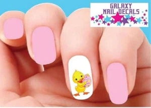 Waterslide Nail Decals - Set of 20 Cute  Easter Chick with Egg - Picture 1 of 1