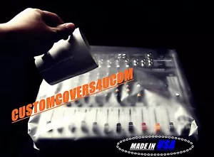CUBIERTA ANTIPOLVO PERSONALIZADA DE VINILO TRANSPARENTE PARA MEZCLADOR YAMAHA MG16XU - Imagen 1 de 1