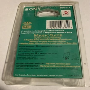 NIB Sony Memory Stick 32mb msg-32A 32 megabyte PSP, camera Magic Gate used frees - Picture 1 of 2