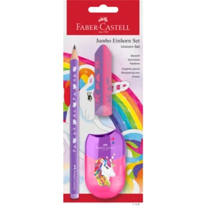 FABER CASTELL Set Jumbo Einhorn Set Bleistift Radierer Anspitzer 111528 - Bild 1 von 1