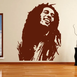 Bob Marley Singer Reggae Musician Wall Art Decal Vinyl Sticker X-Large (AS10041) - Imagen 1 de 3