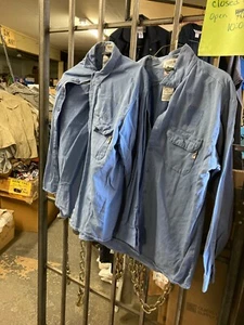FR FLAME Resistant CAT2 NFPA-2112 work shirts BLUE med--3xl - Picture 1 of 3