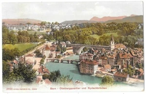 BERN Suisse - Obstbergquartier Nydeckbrucken CPA n°3621 colorisée non circulée - Picture 1 of 2