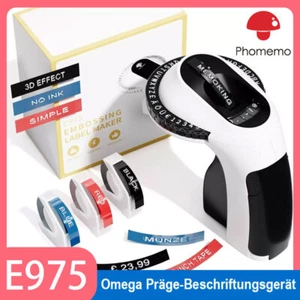 DYMO Omega Präge Beschriftungsgerät Schriftband 9mm 3D Embossing Label Maker - Bild 1 von 26