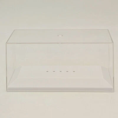 1/43 IXO Model Car Acrylic Case Display boxes Transparent Dustproof White Base - Immagine 1 di 4