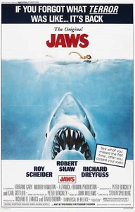 Impresión de póster 36x24 de pared 72689 JAWS película Great White 1975 - Imagen 1 de 7