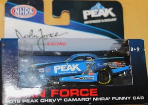 John Force Peak 2019 NHRA Chevy Camaro Funny Car Hot Wheels - Picture 1 of 3