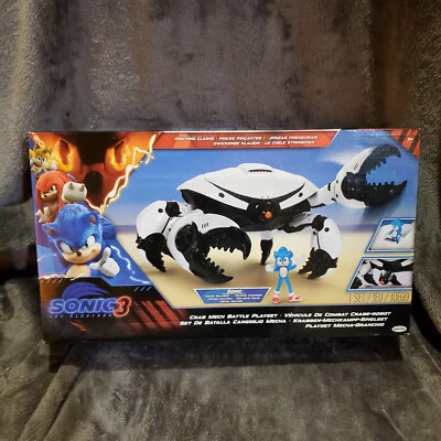 Sonic The Hedgehog 3 Crab Mech Battle Juego Jakks 2024 Totalmente Nuevo Foto 1 de 4