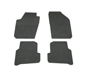 VW POLO 6R 2009 2010 2011 2012 2013 2014 2015- BLACK VD754 CAR MATS RUBBER - Picture 1 of 6