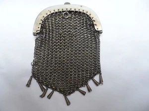 ALTE MESH GELDBÖRSE (ECKE PURSE CHAINMAIL) - Bild 1 von 5