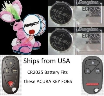 Batería de llavero remoto para llavero ACURA - Energizer CR2032 - Paquete de 2 Foto 1 de 2