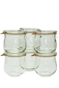 Weck 746 1/5 Liter Tulip Jar, 12.5 Oz - Set of 6 - Picture 1 of 2