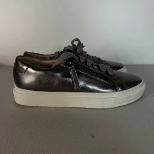 Frankie 4 Billie Grey Zip Up Sneaker US 7 UK 4.5 EUR 37 Lace Up LIKE NEW - Picture 1 of 18