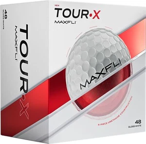 Maxfli Tour X Golf Balls Gloss White High Spin Distance Control Pack of 48- New - Picture 1 of 7