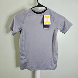 Under Armour Boys' HeatGear Short-Sleeve T-Shirt  Size YMD Gray - Picture 1 of 7