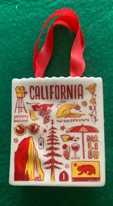 Starbucks Been There Series California 4" Cerámica Tarjeta de Regalo Portatarjetas Ornamento - Imagen 1 de 4