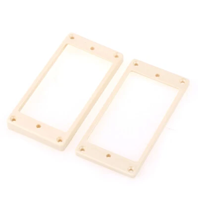 Musiclily Pro Cream Plastic Flat Bottom Electric Guitar Humbucker Pickup Rings - Image 1 of 4