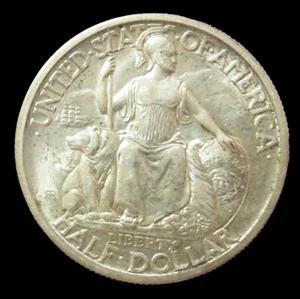1935 S SAN DIEGO SILVER 50c COMMEMORATIVE COIN MINT STATE - Picture 1 of 2