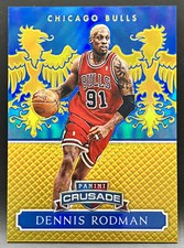 2014-15 Panini Crusade Blue Excalibur Dennis Rodman 60/149 NM+ Bulls Card #160