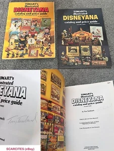 TOMART'S ILLUSTRATED DISNEYANA *SIGNED* PRICE GUIDE Vol 3&4 cel WALT DISNEY VTG - Picture 1 of 15