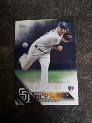 2016 Topps Updated Series Rookie Cesar Vargas RC Card# US289 - Image 1 of 2