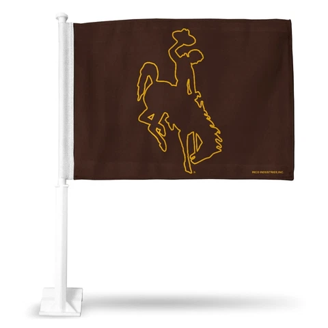 Wyoming Cowboys 11X14 Window Mount 2-Sided Car Flag Cover