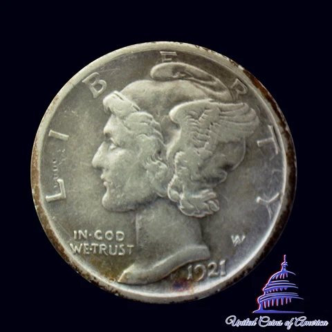 1921-D Mercury dime KEY DATE Cover