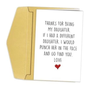 Funny Birthday Card for Daughter, Humorous Daughter Birthday Card, #296 - Picture 1 of 8