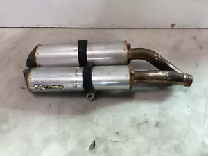 07-08 Yamaha R1 Two Brothers Racing Carbon M-2 Exhaust Dual Slip On System - Picture 1 of 6