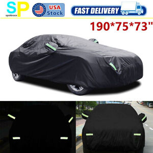 Full Car Cover Waterproof All Weather SUV Protection Rain Snow Dust Resistant