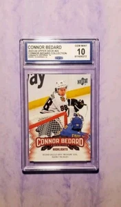 Graded 💎 Mint 10 2023-24 UD CONNOR BEDARD collection rookie #25 - Picture 1 of 2