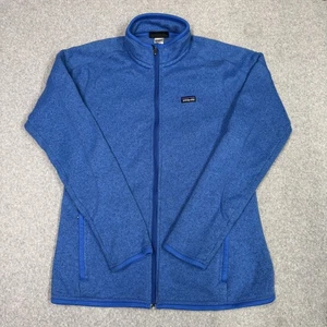 Patagonia Better Sweater Fleece Jacket Womens Medium Blue Full Zip Hand Pockets - Picture 1 of 14