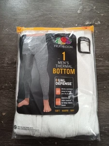 Pantalones térmicos gofre FRUIT OF THE LOOM para hombre talla M ropa interior pantalones • Natural - Imagen 1 de 2