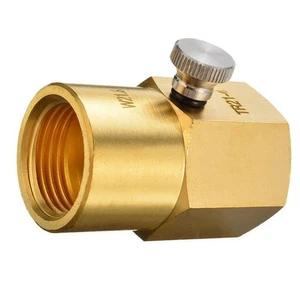 Brass Cylinder Adapter TR214 to CGA320 for SodaStream Cylinders US Canada - Picture 1 of 9